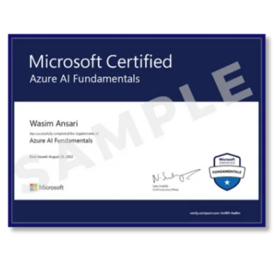 Advanced Data Science & AI Course Microsoft Asure AI Fundamentals Certification