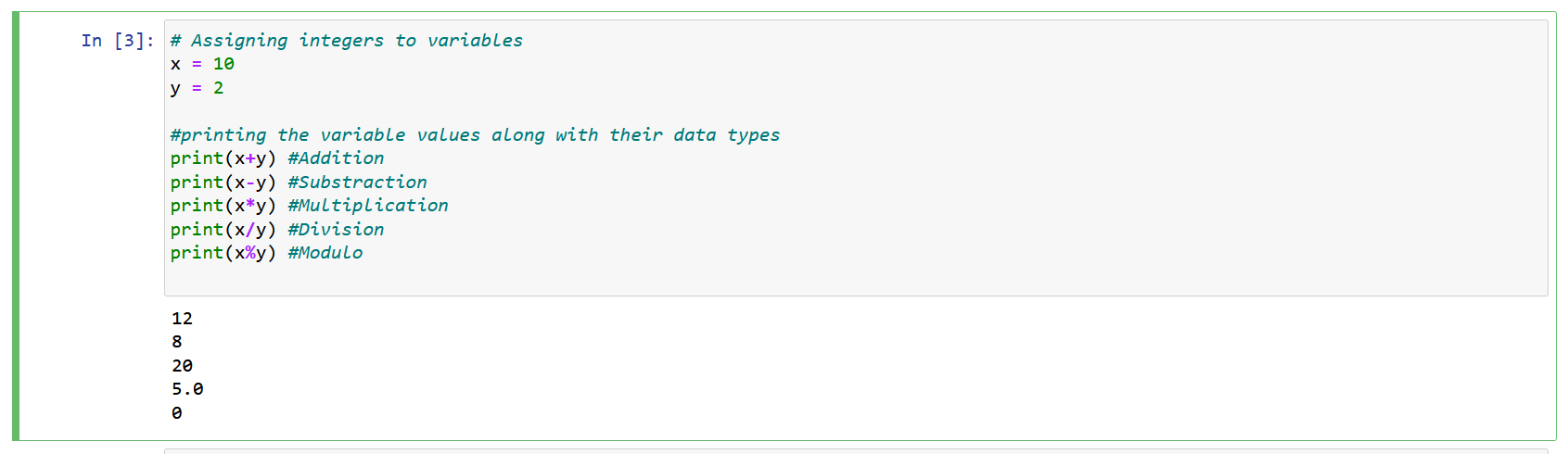 Numeric Data type