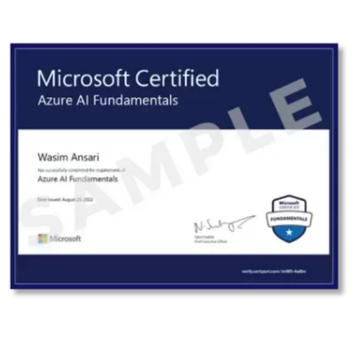 Data-Science--and-Machine-Learning Course-Microsoft-Asure-AI-Fundamentals-Certification